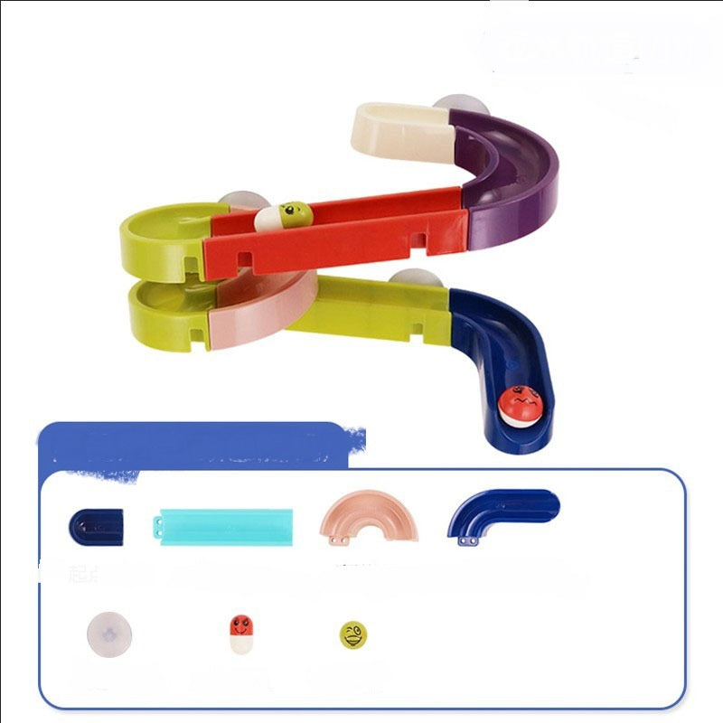 Murmelbahn-Spielset für Badewanne oder Wand
