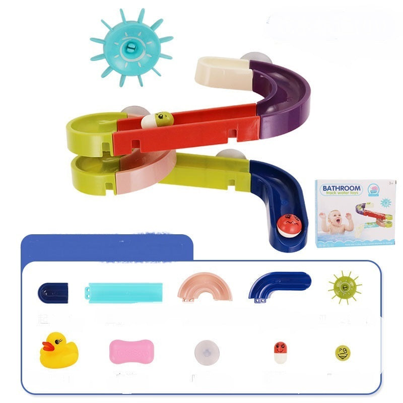 Murmelbahn-Spielset für Badewanne oder Wand