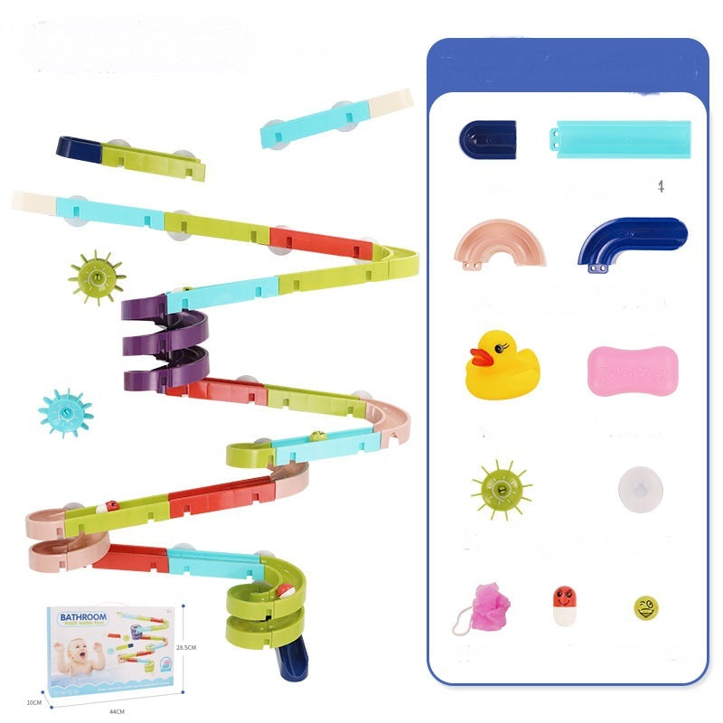 Murmelbahn-Spielset für Badewanne oder Wand