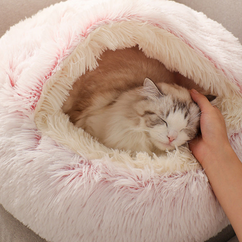 Flauschiger Traumkorb – Geeignet für kleine Hunde und Katzen