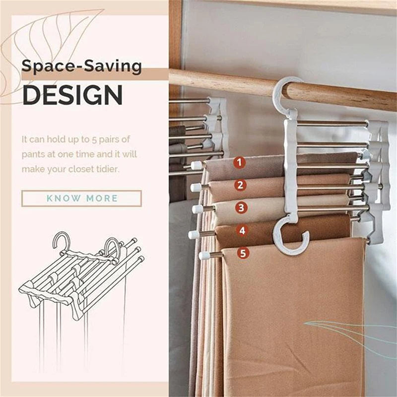 Multifunctionele Kledinghanger 5-in-1 - Scandinavisch Design