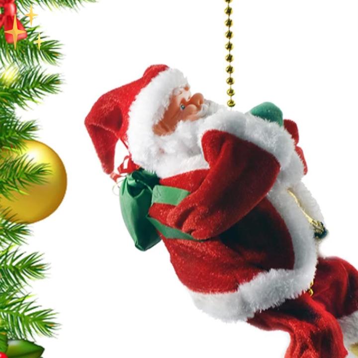 Santy - Touwklimmende Kerstman Automatisch