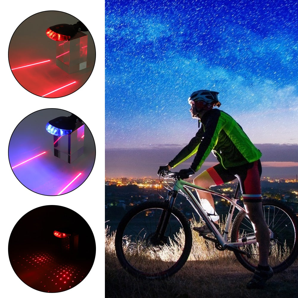 BikeyLight - Fietslamp Met Laser Pro