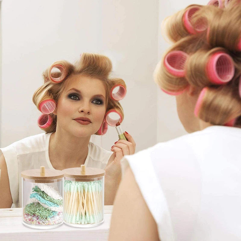 Cosmetica Organizer met Bamboe Deksel