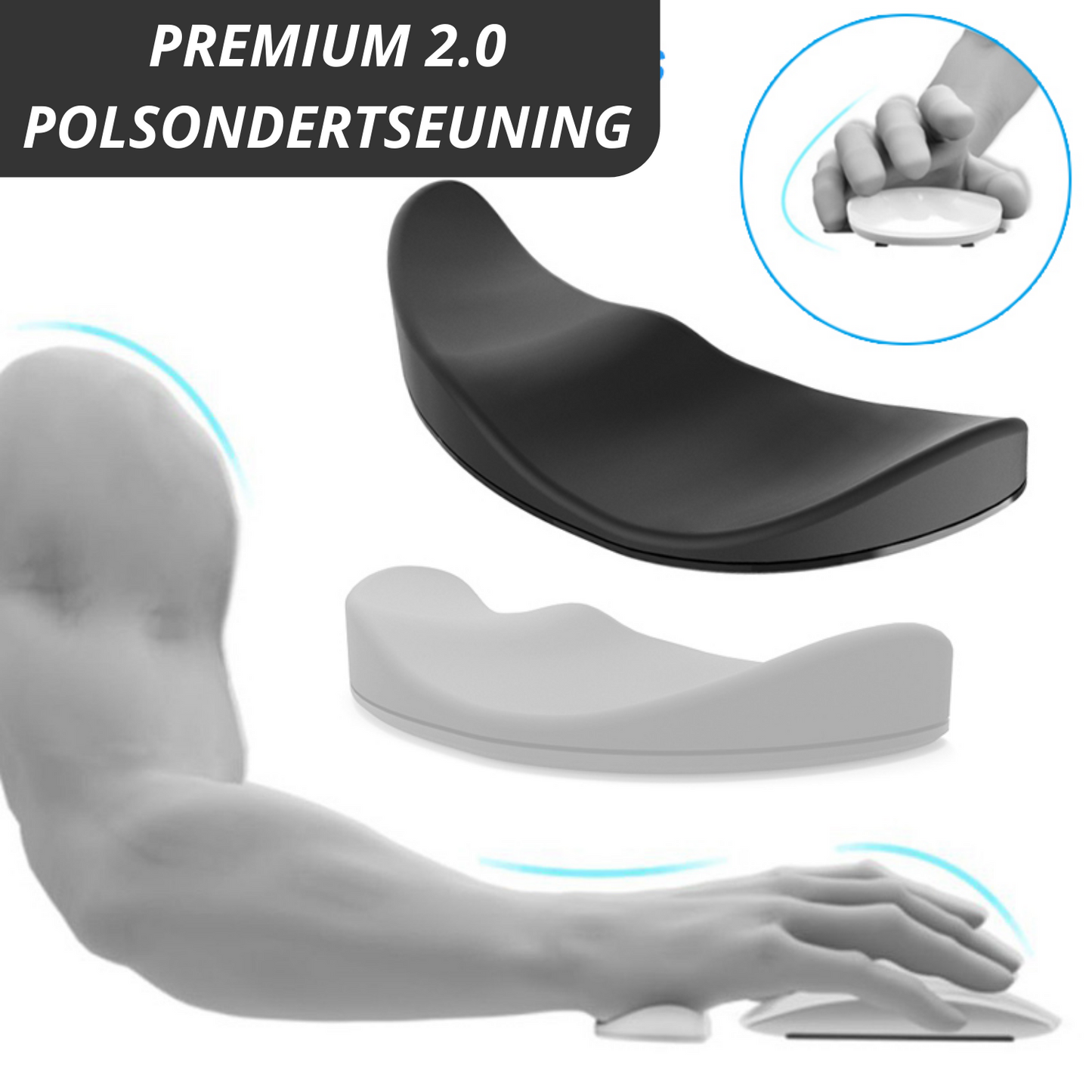 Ergonomischer Handgelenkstützcomputer