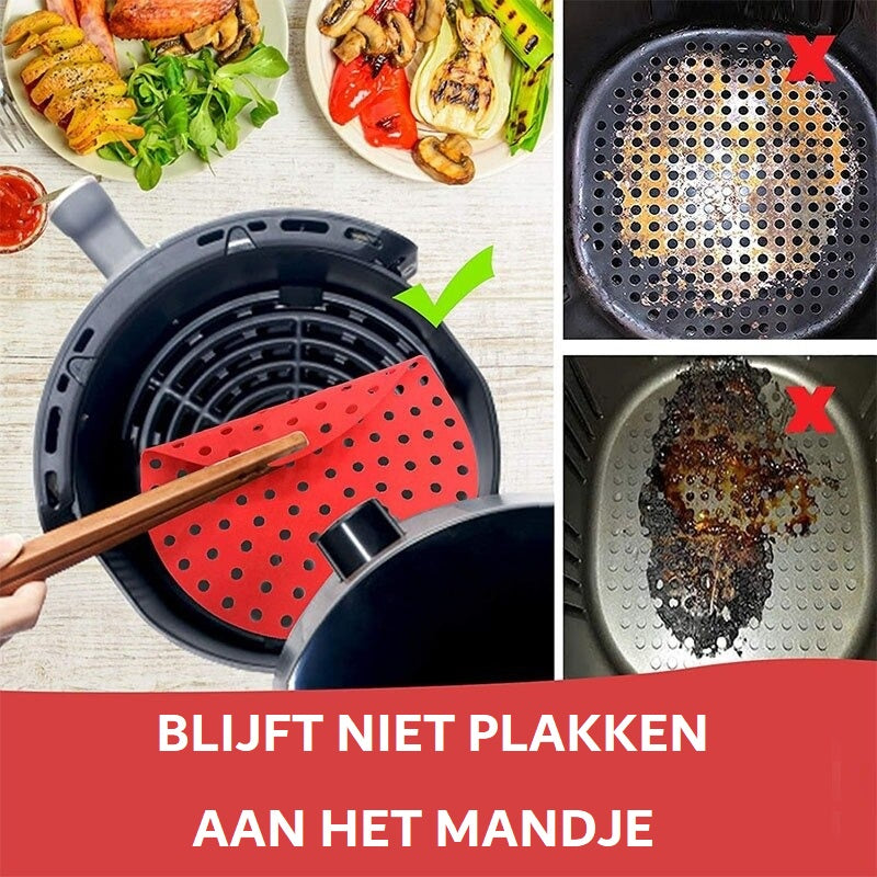 Siliconen Inlegvel 2.0 geschikt voor de Airfryer en Heteluchtfriteuse (1+1 GRATIS)