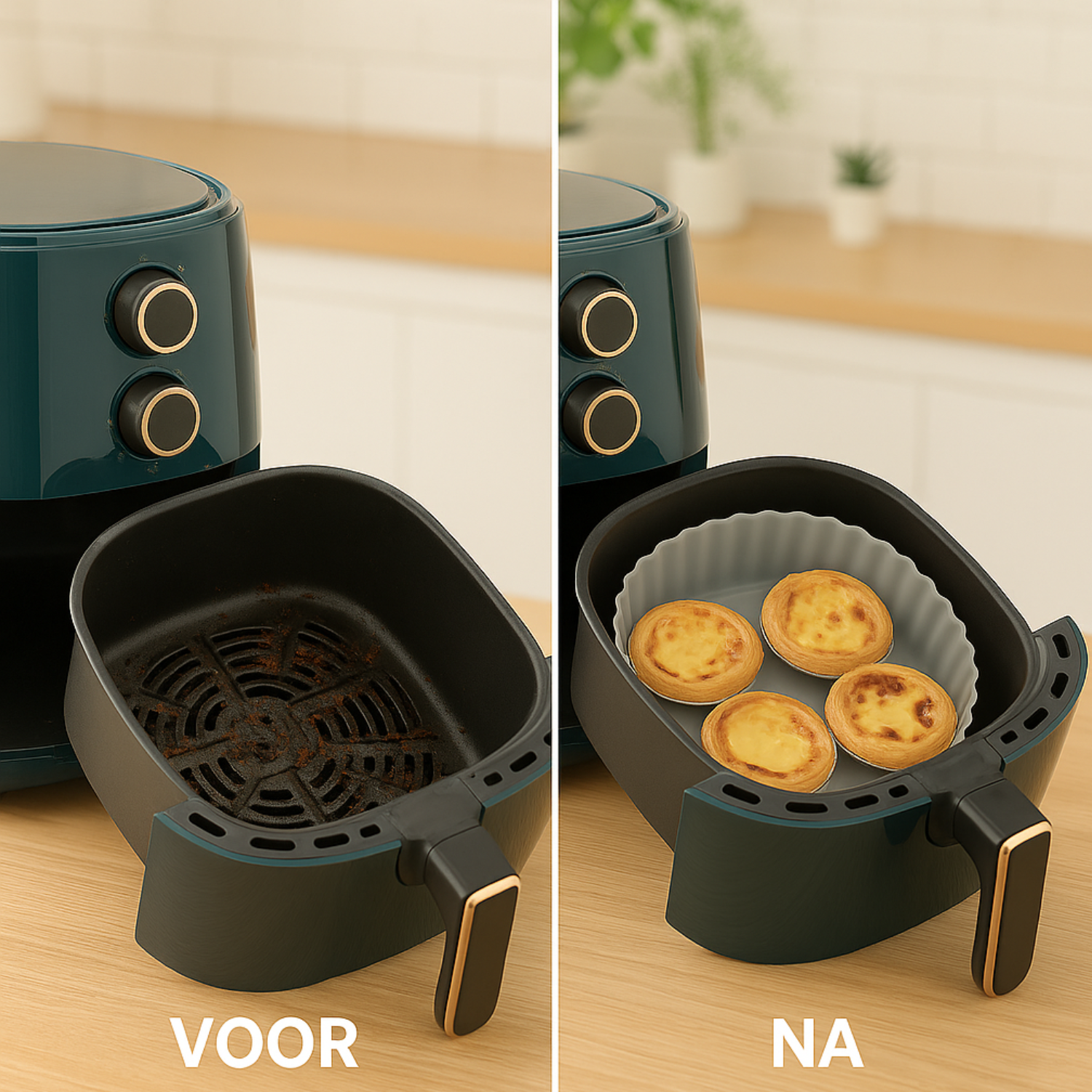 Siliconen bakvorm, accessoires Air Fryer voor Philips Airfryer 7,1 l NA154/ 00, 3 siliconen bakvormen accessoires 1 × 7,1 l/2 × 3,55 l, Dual Zone Philips Air Fryer accessoires herbruikbaar plat Air Siliconen bakvorm, accessoires Air Fryer voor Philips Airfryer 7,1 l NA154/ 00, 3 siliconen bakvormen accessoires 1 × 7,1 l/2 × 3,55 l, Dual Zone Philips Air Fryer accessoires herbruikbaar plat Air