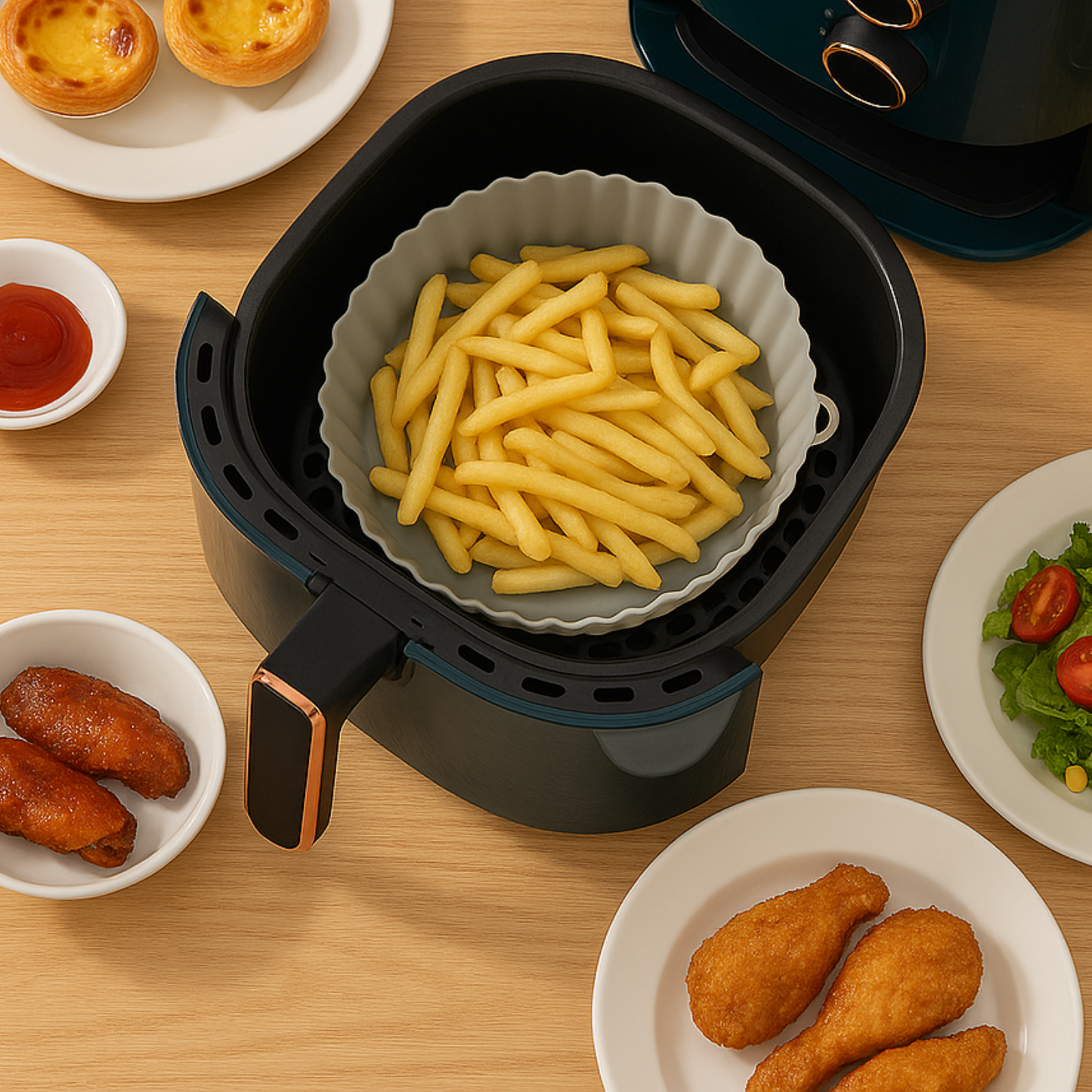 Siliconen Ovenschaal Geschikt Voor Airfryer | 1+1 GRATIS
