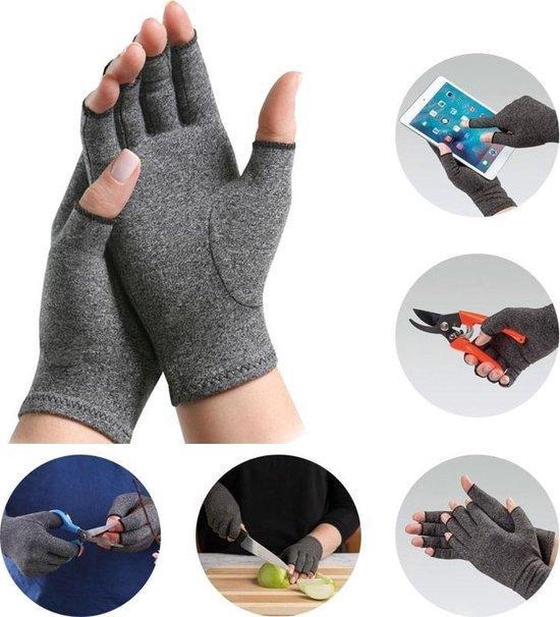 Kompressions-Rheuma-Handschuhe mit offenen Fingerspitzen