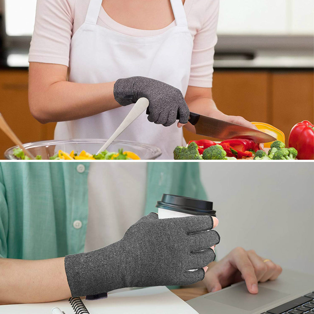 Kompressions-Rheuma-Handschuhe mit offenen Fingerspitzen