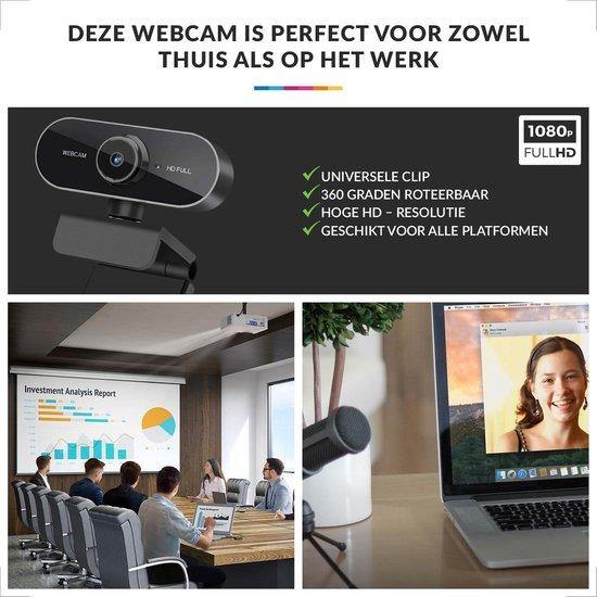 Full HD Webcam -  Met USB & Microfoon - Trends & Meer