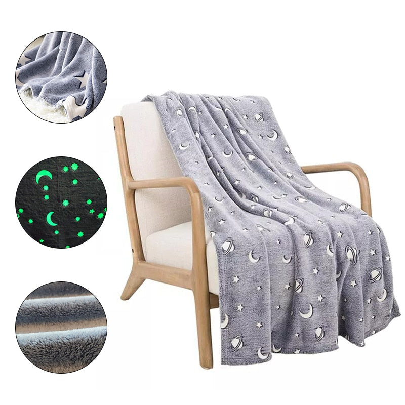 Starnug - Fleece Deken Glow-In-The-Dark