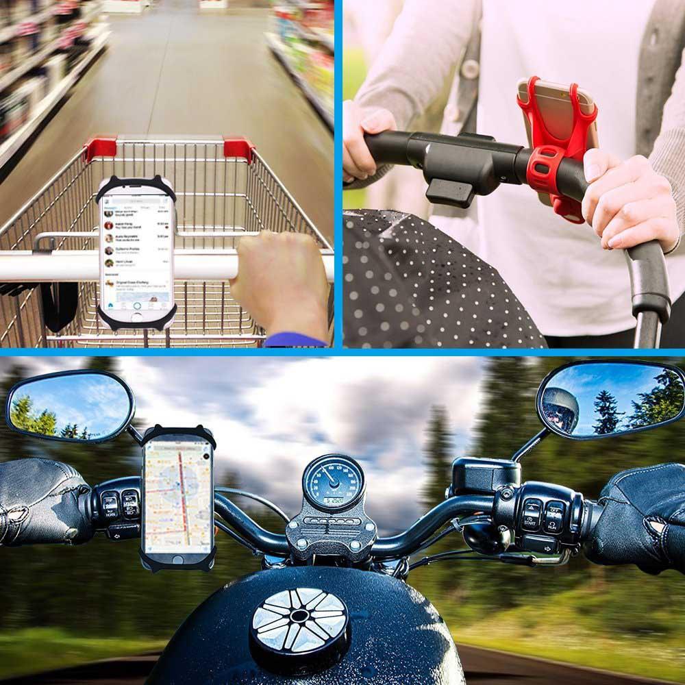 Universele telefoonhouder voor kinderwagen, fiets en motor - Babys en meer