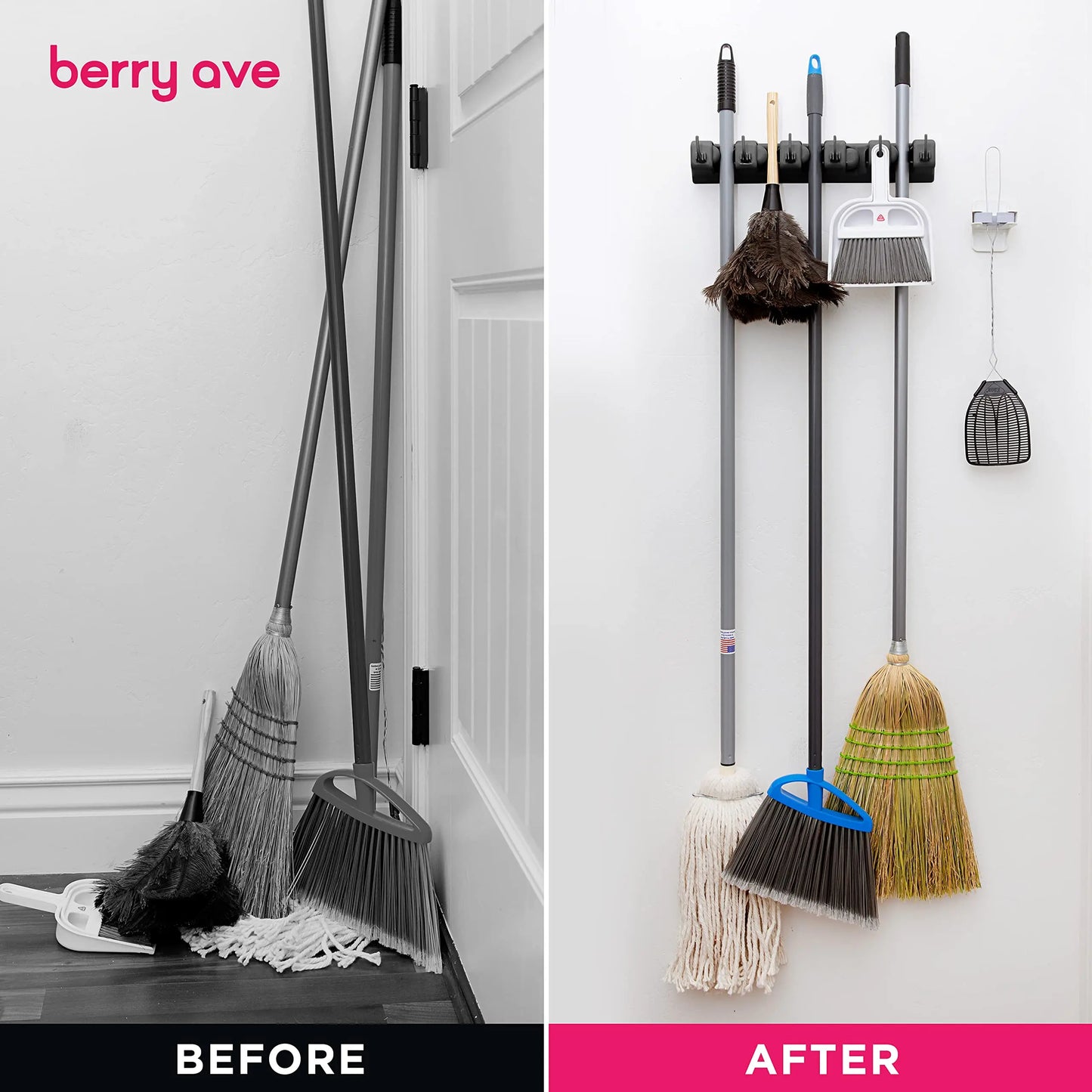 CleverGrip - Mop & Bezem Organizer